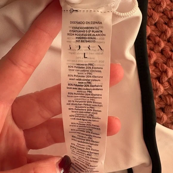 Born White athletic dress with Black Trim size L - Picture 4 of 4